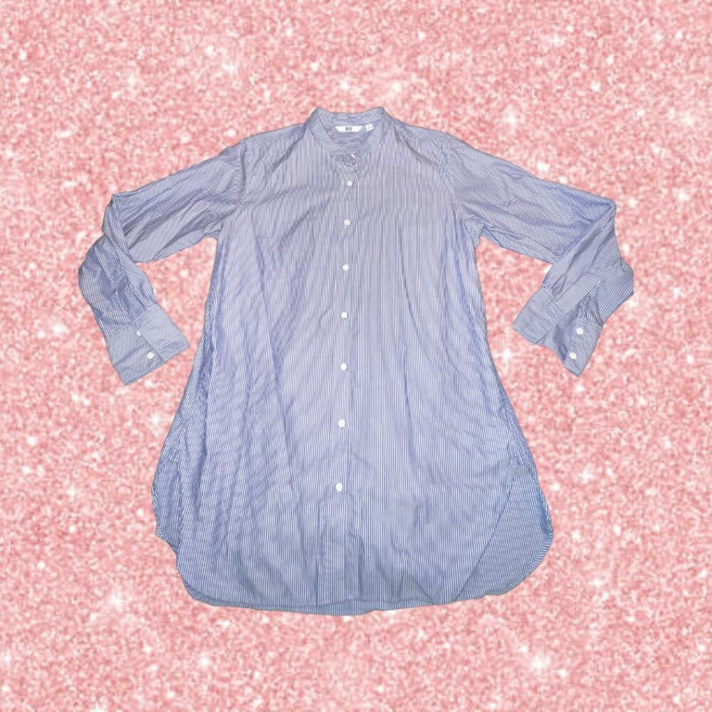 UNIQLO Blue Stripe Button Down